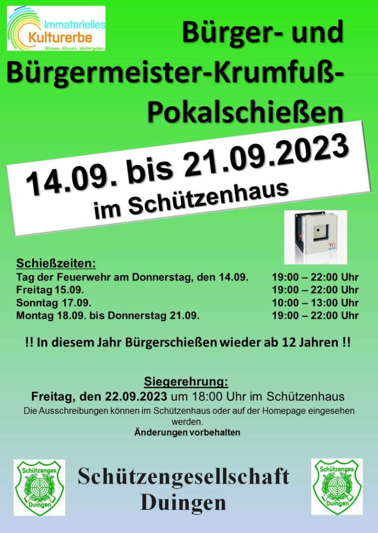 Bürgermeister-Krumfuß-Pokalschießen